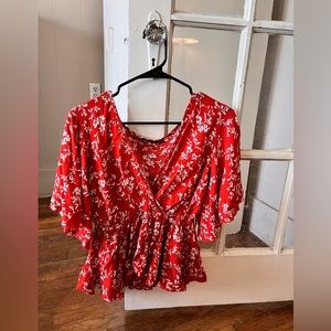 Shein cropped top, size large